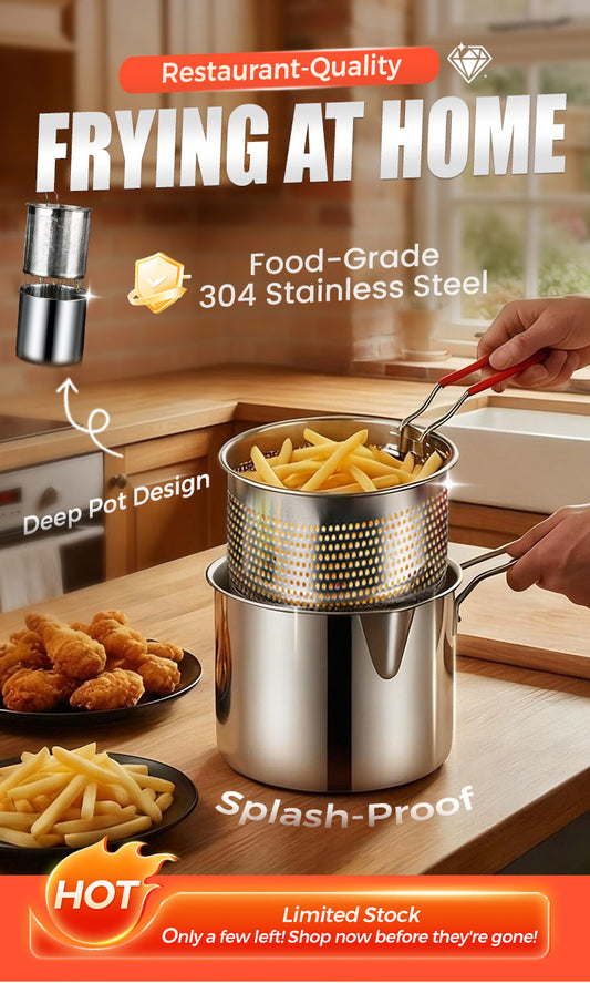 🎁Exclusive offer for our fans! Limited-time low price!🎁Household stainless steel fryer