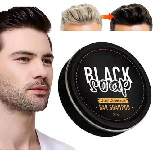 BLACK SOAP -ANTI -GREY -HAIR SOAP