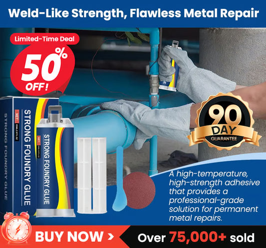 Metal Casting Waterproof Repair Glue - for Steel, Copper, Aluminum & Household Metal